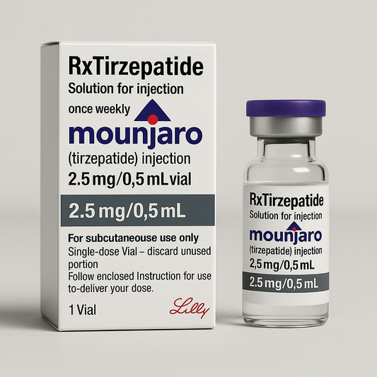 Mounjaro 2.5mg injection vial and box – Trizepatide weight loss medicine available in India