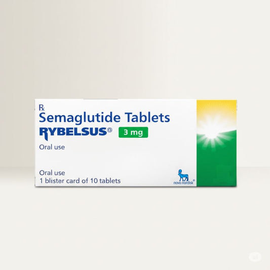 Rybelsus 3mg Semaglutide tablets box for weight loss and diabetes treatment in India